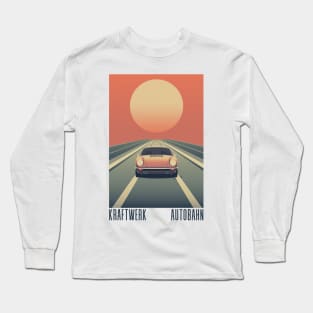 Kraftwerk --- Autobahn --- Retro Aesthetic Original Design Long Sleeve T-Shirt